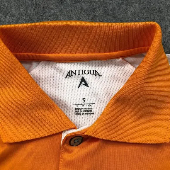 Tennessee Volunteers Polo Shirt Men Small Orange Spell Out Embroidered Logo - Picture 8 of 12